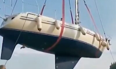 FAL 0079 Crane destroy yacht