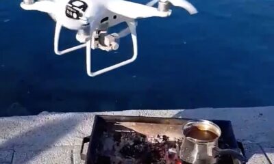 BNS 0013 Making cofee with help of drone MLV