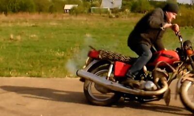 SL 0011 Drift dude using motorcycle