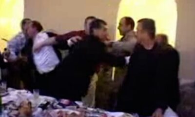 groom and bride side fight over vodka quality