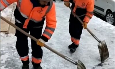 they have a good time working and breaking the frozen pavements with music
